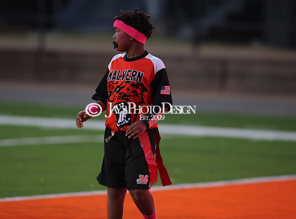 Malvern Cubs Orange vs. Malvern Cubs Black 3rd grade flag football 10-15-24_JWM_0110