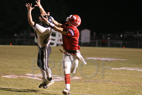 Dylan Scroggins attempting to make the catch that was intercepted by Blake Wood from Bauxite.jpg