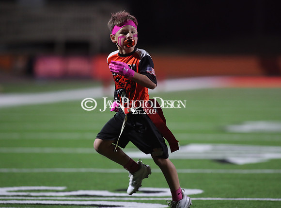 Malvern Cubs Orange vs. Malvern Cubs Black 3rd grade flag football 10-15-24_JWM_0448
