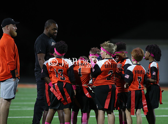 Malvern Cubs Orange vs. Malvern Cubs Black 3rd grade flag football 10-15-24_JWM_0458