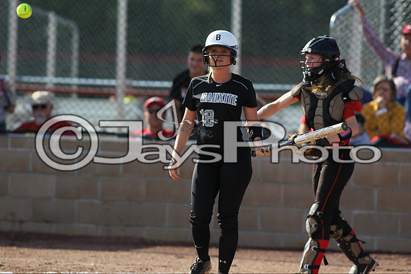 Bauxite @ Harmony Grove softball 4-21-2015 (©Justin Manning) JWM_0225
