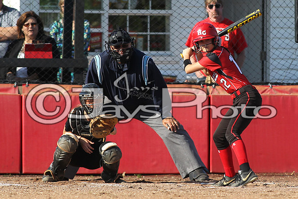 Bauxite @ Harmony Grove softball 4-21-2015 (©Justin Manning) JWM_0355