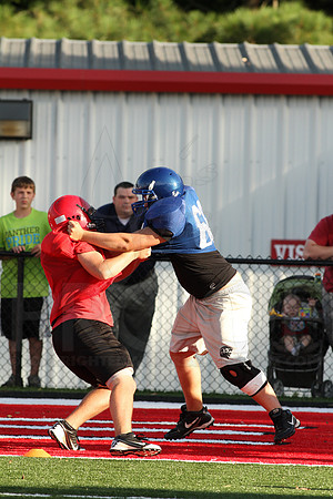 Harmony Grove Football Team Camp (Practice) 7-15-2014 (©Justin Manning) JWM_163