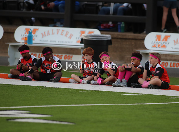 Malvern Cubs Orange vs. Malvern Cubs Black 3rd grade flag football 10-15-24_JWM_0011