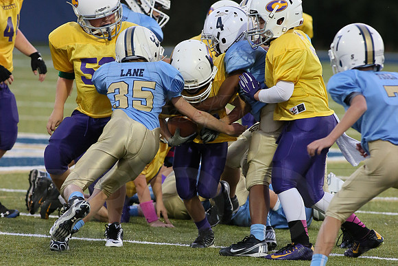 Catholic @ Pulaski Academy (Peewee) 10-14-2014 (©Justin Manning) JWM_0088