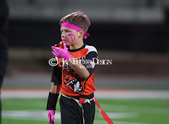 Malvern Cubs Orange vs. Malvern Cubs Black 3rd grade flag football 10-15-24_JWM_0591