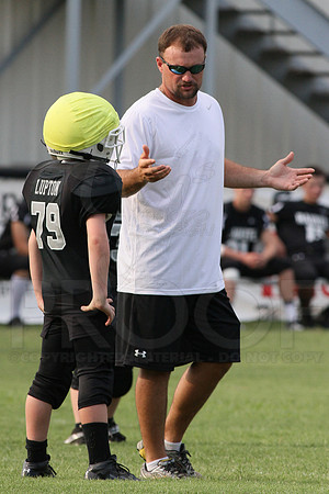 Bauxite Black-Gray games 4th, 5th, 6th, Junior high, Senior high scrimmage 8-22-13 (© Justin Manning) JWM0031