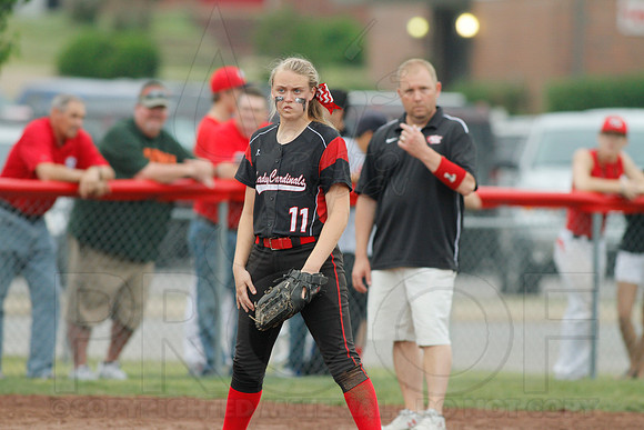 Rose Bud vs. Harmony Grove Regional Softball 5-9-2014 (© Justin Manning) JWM_0229