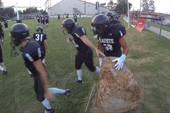 Bauxite Black-Gray games 4th, 5th, 6th, Junior high, Senior high scrimmage 8-22-13 (© Justin Manning) JWM0017
