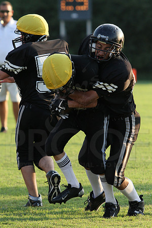 Bauxite Black-Gray games 4th, 5th, 6th, Junior high, Senior high scrimmage 8-22-13 (© Justin Manning) JWM0162