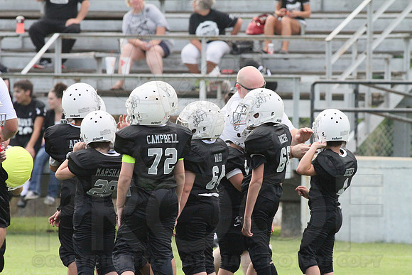 Bauxite Black-Gray games 4th, 5th, 6th, Junior high, Senior high scrimmage 8-22-13 (© Justin Manning) JWM0020