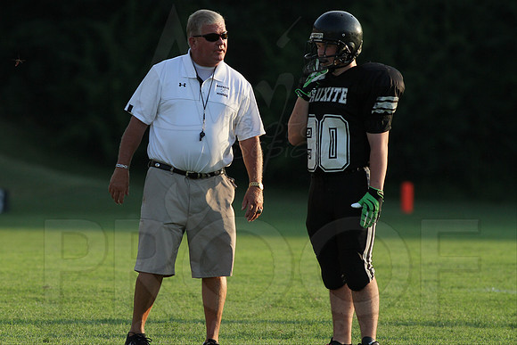 Bauxite Black-Gray games 4th, 5th, 6th, Junior high, Senior high scrimmage 8-22-13 (© Justin Manning) JWM0146