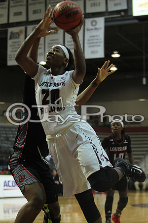 Louisiana Lafayette @ Arkansas-Little Rock Women's Basketball 1-7-2016 (©Justin Manning) JWM_0119