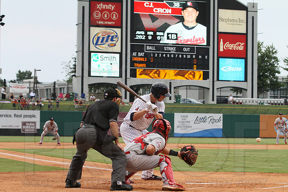 Springfield Cardinals @ Arkansas Travelers 8-4-13 (© Justin Manning) JWM0086