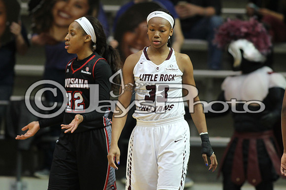 Louisiana Lafayette @ Arkansas-Little Rock Women's Basketball 1-7-2016 (©Justin Manning) JWM_0085