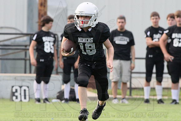 Bauxite Black-Gray games 4th, 5th, 6th, Junior high, Senior high scrimmage 8-22-13 (© Justin Manning) JWM0029