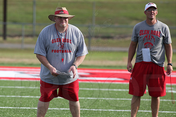 Glen Rose Football Practice 9-2-2014 (©Justin Manning) JWM_256