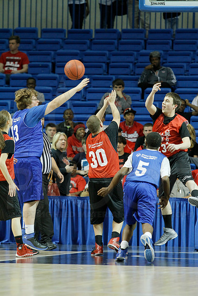 Exhibition Game Project Unify- Special Olympics- Mena vs Forrest City 3-14-2014 (© Justin Manning) JWM_0098