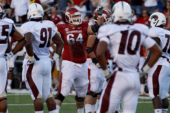 ULM @ Arkansas 9-8-12 (Justin Manning)350