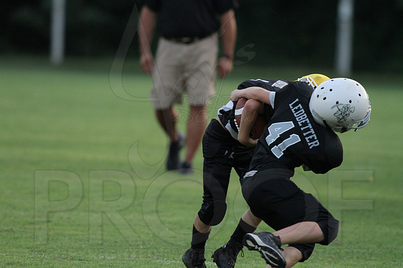 Bauxite Black-Gray games 4th, 5th, 6th, Junior high, Senior high scrimmage 8-22-13 (© Justin Manning) JWM0193