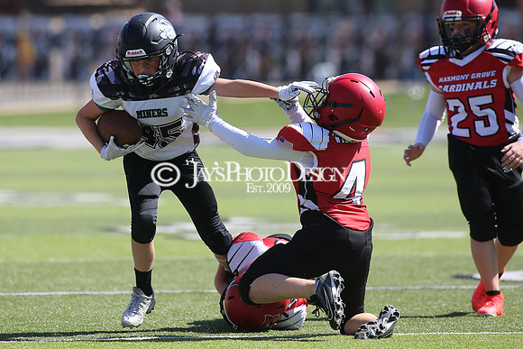 Harmony Grove @ Bauxite peewee football 9-16-23_JWM_0358
