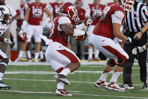 ULM @ Arkansas 9-8-12 (Justin Manning)345