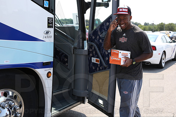 ASU football team departure for Aurbun 9-6-1 (© Justin Manning) JWM0022