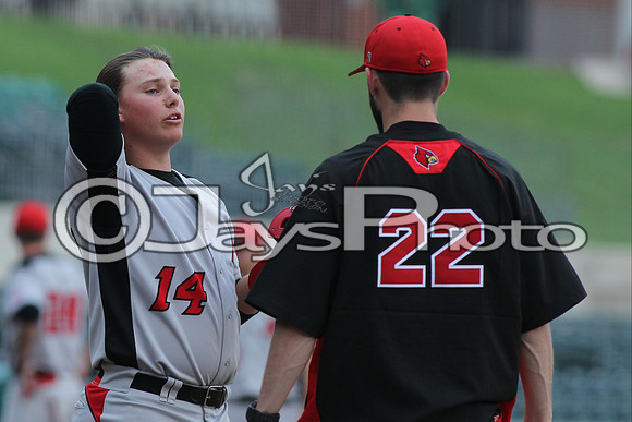 Harmony Grove vs. Episcopal Baseball (Dickey Stephens Park) 4-2-2015 (©Justin Manning) JWM_0336