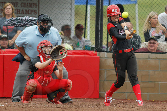 Rose Bud vs. Harmony Grove Regional Softball 5-9-2014 (© Justin Manning) JWM_0276