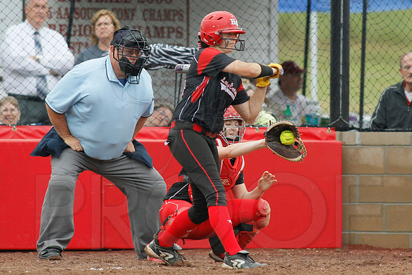 Rose Bud vs. Harmony Grove Regional Softball 5-9-2014 (© Justin Manning) JWM_0269
