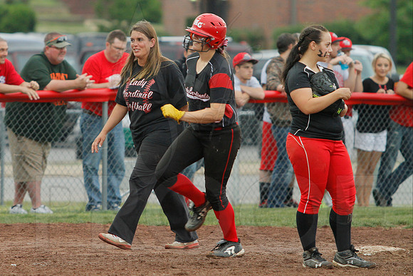 Rose Bud vs. Harmony Grove Regional Softball 5-9-2014 (© Justin Manning) JWM_0131