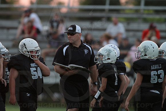 Bauxite Black-Gray games 4th, 5th, 6th, Junior high, Senior high scrimmage 8-22-13 (© Justin Manning) JWM0198