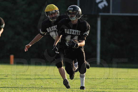 Bauxite Black-Gray games 4th, 5th, 6th, Junior high, Senior high scrimmage 8-22-13 (© Justin Manning) JWM0133