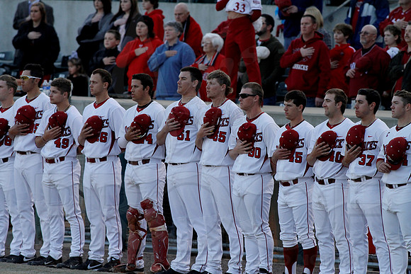 Miss Valley State @ Arkansas Baseball 3-27-13 (© Justin Manning) JWM0053