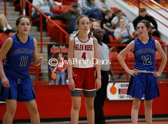 Bismarck @ Glen Rose 7th grade girls (Homecoming) 2-2-24_JWM_0075