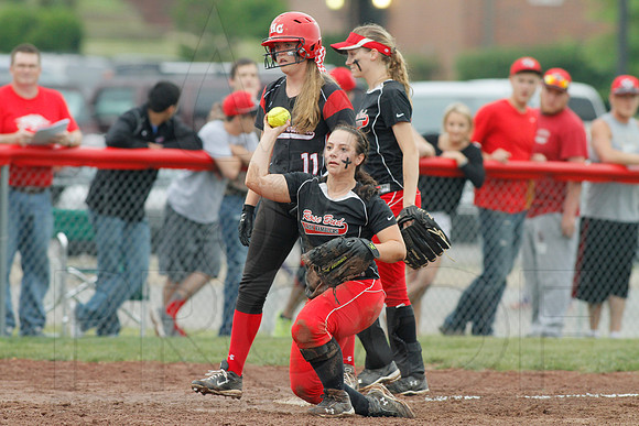 Rose Bud vs. Harmony Grove Regional Softball 5-9-2014 (© Justin Manning) JWM_0182