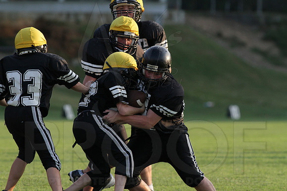 Bauxite Black-Gray games 4th, 5th, 6th, Junior high, Senior high scrimmage 8-22-13 (© Justin Manning) JWM0149