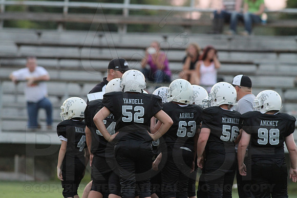 Bauxite Black-Gray games 4th, 5th, 6th, Junior high, Senior high scrimmage 8-22-13 (© Justin Manning) JWM0201