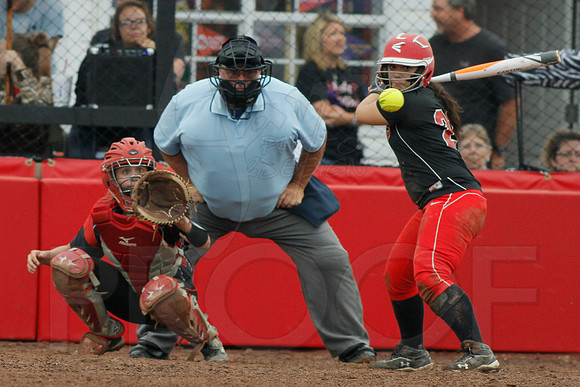 Rose Bud vs. Harmony Grove Regional Softball 5-9-2014 (© Justin Manning) JWM_0291