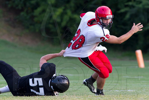 Harmony Grove @ Bauxite (Scrimmage) 8-26-2014 (©Justin Manning) JWM_36