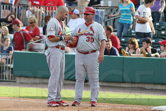 Springfield Cardinals @ Arkansas Travelers 8-3-13 (© Justin Manning) JWM0024