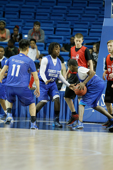 Exhibition Game Project Unify- Special Olympics- Mena vs Forrest City 3-14-2014 (© Justin Manning) JWM_0043