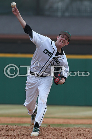 Harmony Grove vs. Episcopal Baseball (Dickey Stephens Park) 4-2-2015 (©Justin Manning) JWM_0343