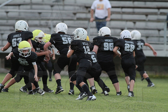Bauxite Black-Gray games 4th, 5th, 6th, Junior high, Senior high scrimmage 8-22-13 (© Justin Manning) JWM0203