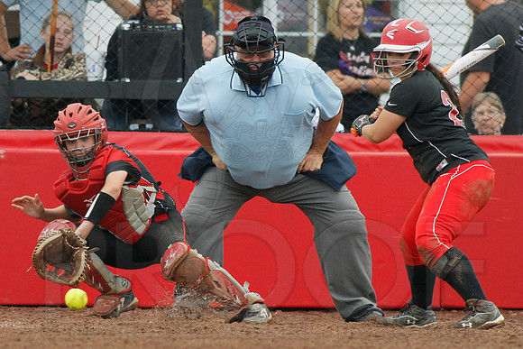 Rose Bud vs. Harmony Grove Regional Softball 5-9-2014 (© Justin Manning) JWM_0299