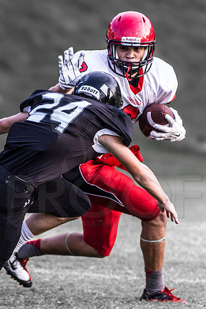 Harmony Grove @ Bauxite (Scrimmage) 8-26-2014 (©Justin Manning) JWM_48-2