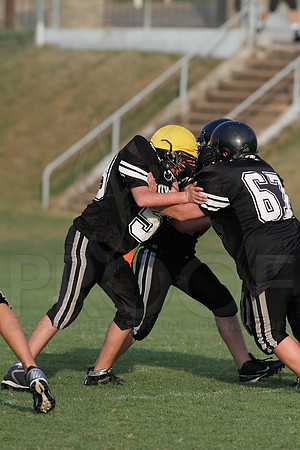 Bauxite Black-Gray games 4th, 5th, 6th, Junior high, Senior high scrimmage 8-22-13 (© Justin Manning) JWM0112