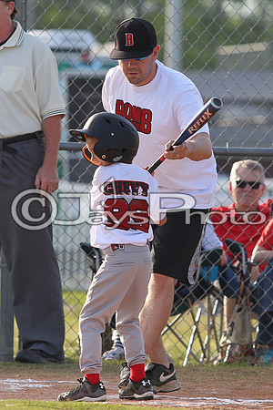 Bomb Squad vs. Cardinals 6-7 year old (Pitching Machine) 5-5-2015 (©Justin Manning) JWM_0033