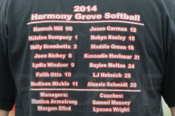 Rose Bud vs. Harmony Grove Regional Softball 5-9-2014 (© Justin Manning) JWM_0169