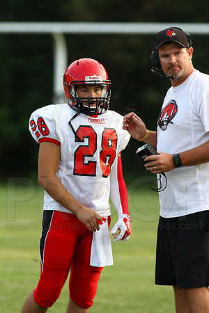 Harmony Grove @ Bauxite (Scrimmage) 8-26-2014 (©Justin Manning) JWM_42